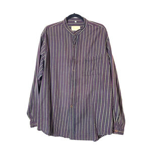 VTG Scully Western‎ Button Up Shirt Men’s Large Black Print Cowboy Rodeo Cotton